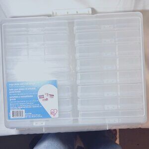 Iris Large Photo & Craft Keeper-NWT-Clear/16 Small In 1 Large